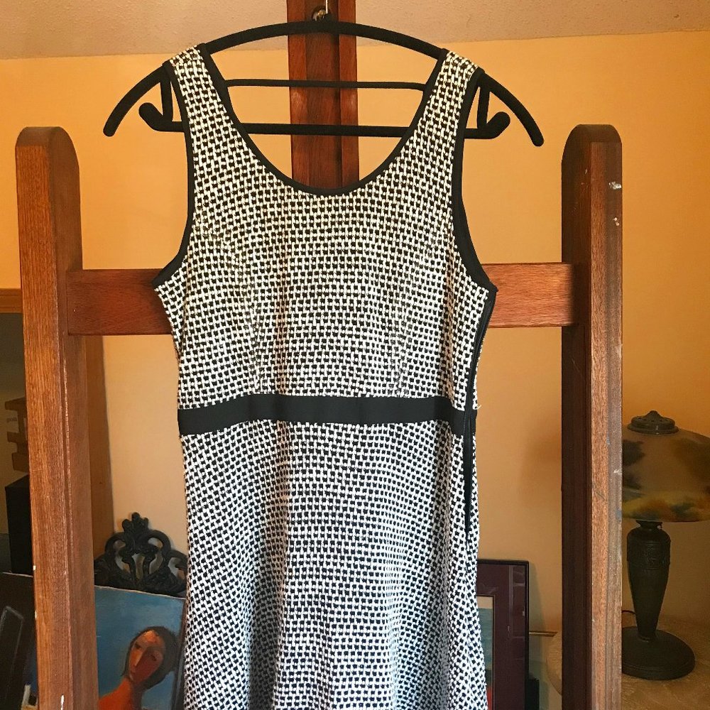 A'Reve Tweed Dress Fit Flare Bow